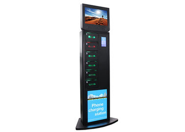 6 sicherte elektronischer Schließfach-Handy-Aufladungskioske für Flughafen/Bahnstation/Busbahnhof